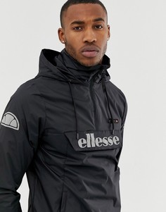 Черная куртка без застежки со светоотражающим логотипом ellesse-Черный