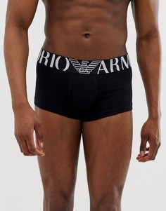 Черные боксеры-брифы с логотипом Emporio Armani-Черный