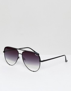 Солнцезащитные очки с черными стеклами деграде Quay Australia x Desi-Черный