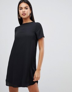 Полупрозрачное платье мини ASOS DESIGN-Черный