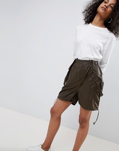 Шорты со сборками ASOS DESIGN parachute-Бесцветный