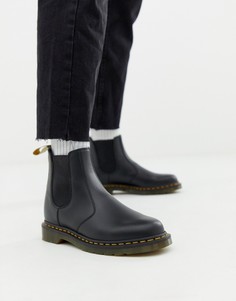 Черные ботинки челси из гладкой веган-кожи Dr Martens 2976-Черный