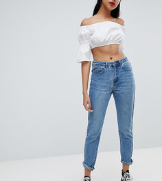 Джинсы бойфренда с завышенной талией эксклюзивно для Missguided-Синий