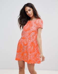 Платье с принтом пейсли FRNCH-Оранжевый