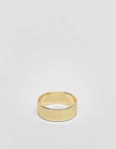 Золотистое кольцо ASOS DESIGN-Золотой