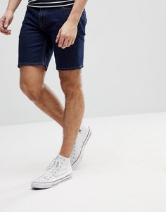 Облегающие джинсовые шорты ASOS-Синий