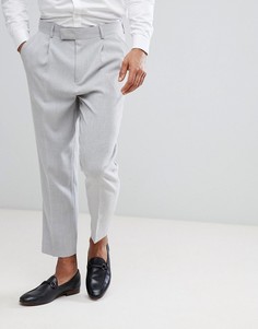 Серые зауженные брюки ASOS-Серый