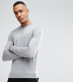 Светло-серый узкий джемпер из мериносовой шерсти Farah Mullen эксклюзивно на ASOS