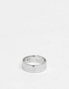 Серебристое кольцо ASOS DESIGN-Серебряный