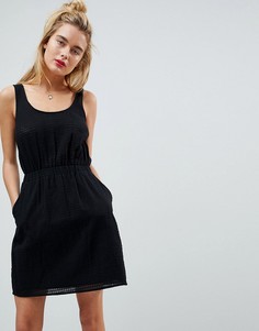 Платье мини в стиле casual в фактурную клетку ASOS-Черный