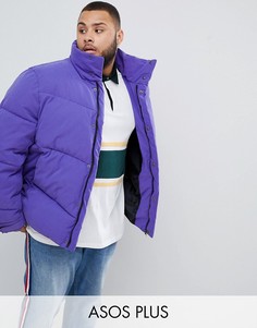 Фиолетовая дутая oversize-куртка ASOS DESIGN Plus-Фиолетовый