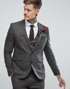 Приталенный пиджак из 100% шерсти ASOS-Бежевый
