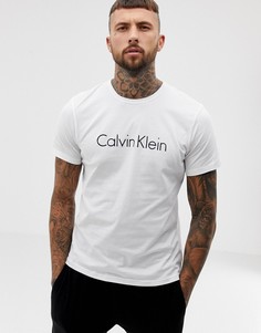 Белая футболка с круглым вырезом Calvin Klein-Белый