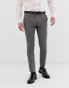 Серые супероблегающие брюки River Island-Серый