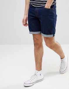 Синие джинсовые шорты слим ASOS-Синий