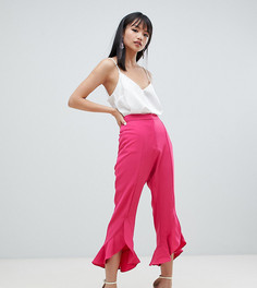Брюки с оборками River Island Petite-Розовый