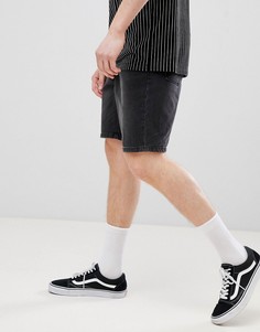Черные джинсовые шорты ASOS DESIGN-Черный