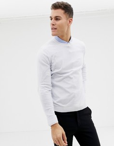 Белый хлопковый джемпер ASOS DESIGN