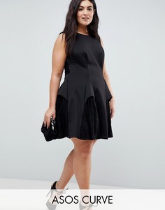 Кружевное платье мини ASOS CURVE-Черный