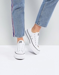 Белые кеды на платформе Converse Chuck Taylor All Star Ox-Белый
