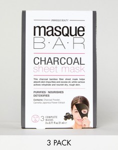 Набор из 3 масок-салфеток с активированным углем MasqueBAR-Черный