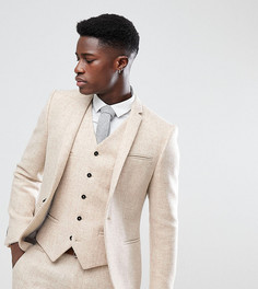 Облегающий пиджак из твида Noak-Бежевый