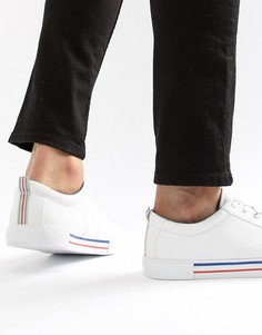 Белые кеды на шнуровке ASOS DESIGN-Белый