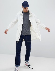 Белая нейлоновая парка с убирающимся в ворот капюшоном Penfield Pancho-Белый