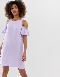 Платье-трапеция с вырезами на плечах Noisy May-Фиолетовый