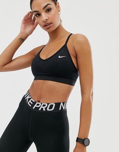 Черный бюстгальтер Nike Training Pro Indy