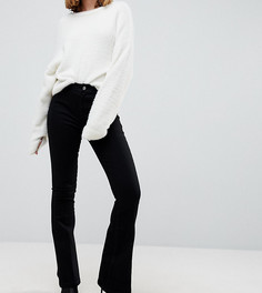 Черные расклешенные джинсы ASOS DESIGN Petite-Черный