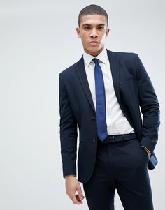 Темно-синий приталенный пиджак Jack & Jones Premium