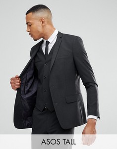 Темно-серый приталенный пиджак ASOS TALL