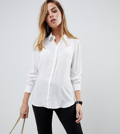 Рубашка с длинными рукавами ASOS DESIGN Petite-Белый