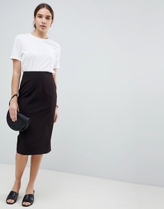 Комбинируемая юбка-карандаш ASOS DESIGN-Черный