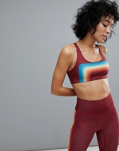 Бюстгальтер с принтом радуги Pop Active by Poprageous-Красный