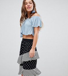 Топ ASOS DESIGN Petite-Синий