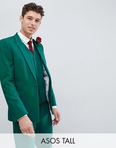 Зеленый облегающий пиджак ASOS DESIGN Tall wedding