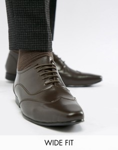 Туфли на шнуровке для широкой стопы KG By Kurt Geiger Kaden-Коричневый