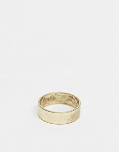 Золотистое кольцо ASOS DESIGN-Золотой