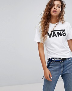 Белая футболка с логотипом Vans Classic-Белый