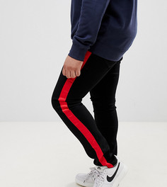 Черные джинсы скинни с полосками Sixth June эксклюзивно для ASOS-Черный