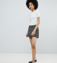 Шорты с цветочным принтом Miss Selfridge-Черный