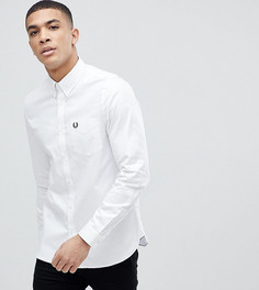 Белая саржевая рубашка Fred Perry эксклюзивно для ASOS-Белый