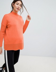 Свободный джемпер с отделкой ASOS DESIGN Maternity-Оранжевый