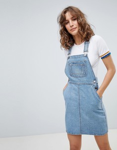 Синий джинсовый сарафан ASOS DESIGN