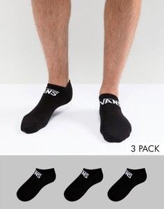 3 пары черных спортивных носков Vans Classic VXSXBLK-Черный