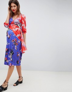 Платье с принтом ASOS DESIGN Maternity-Мульти