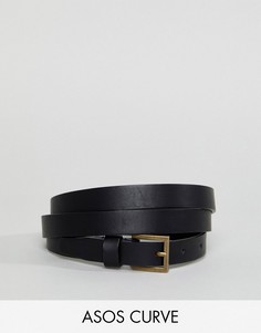 Ремень для джинсов в винтажном стиле ASOS DESIGN Curve-Черный