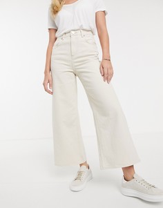 Белые джинсы с широкими штанинами ASOS DESIGN-Белый